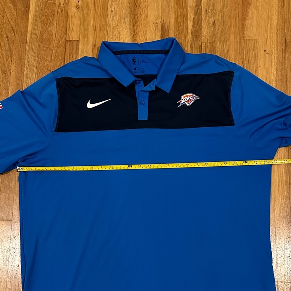 Oklahoma City Thunder | Men. Nike Blue and Black Men's Polo Shirt - Picture 9 of 16